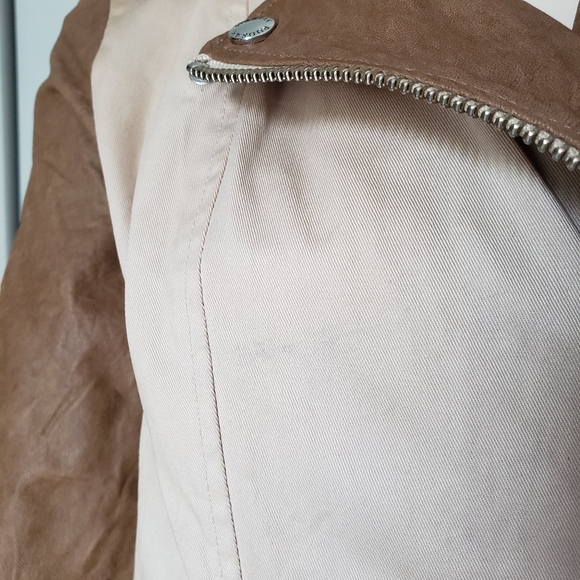 Rudsak | Waxed Cotton and Leather Asymmetrical Trench Coat - Picture 11 of 16
